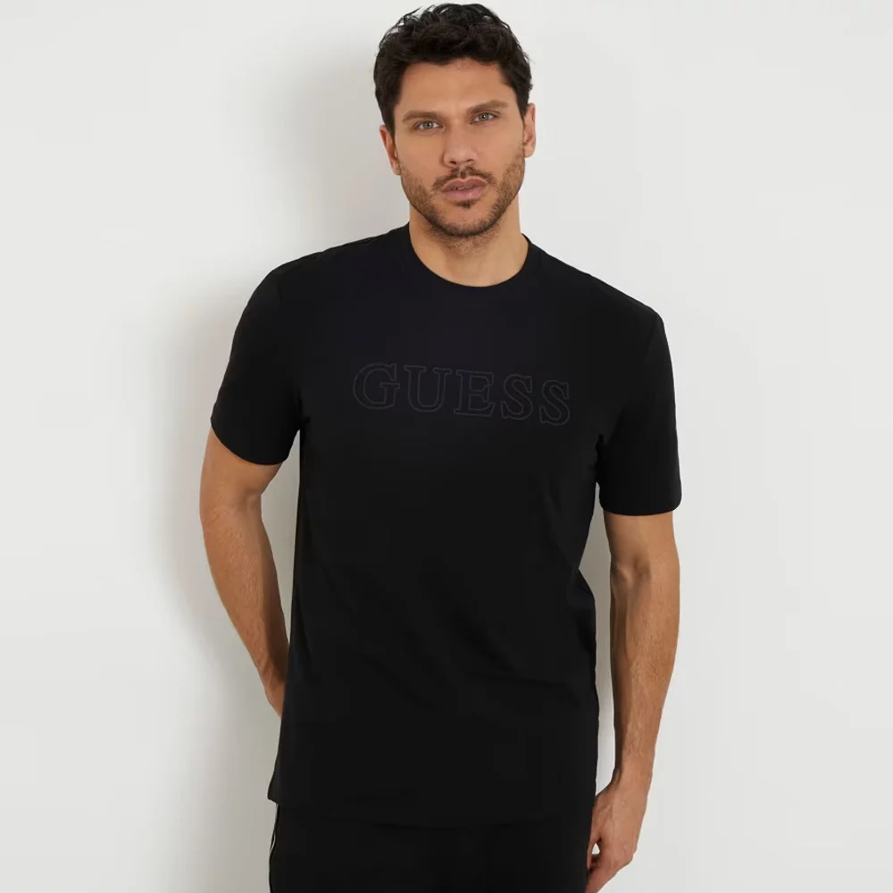 Guess Eco Alphy Tee Black