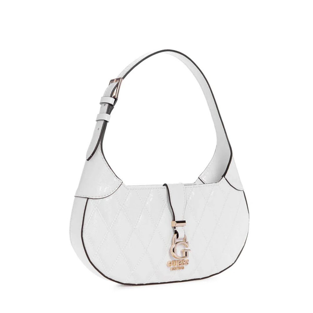 Guess White Adi Convertible Crossbody Bag