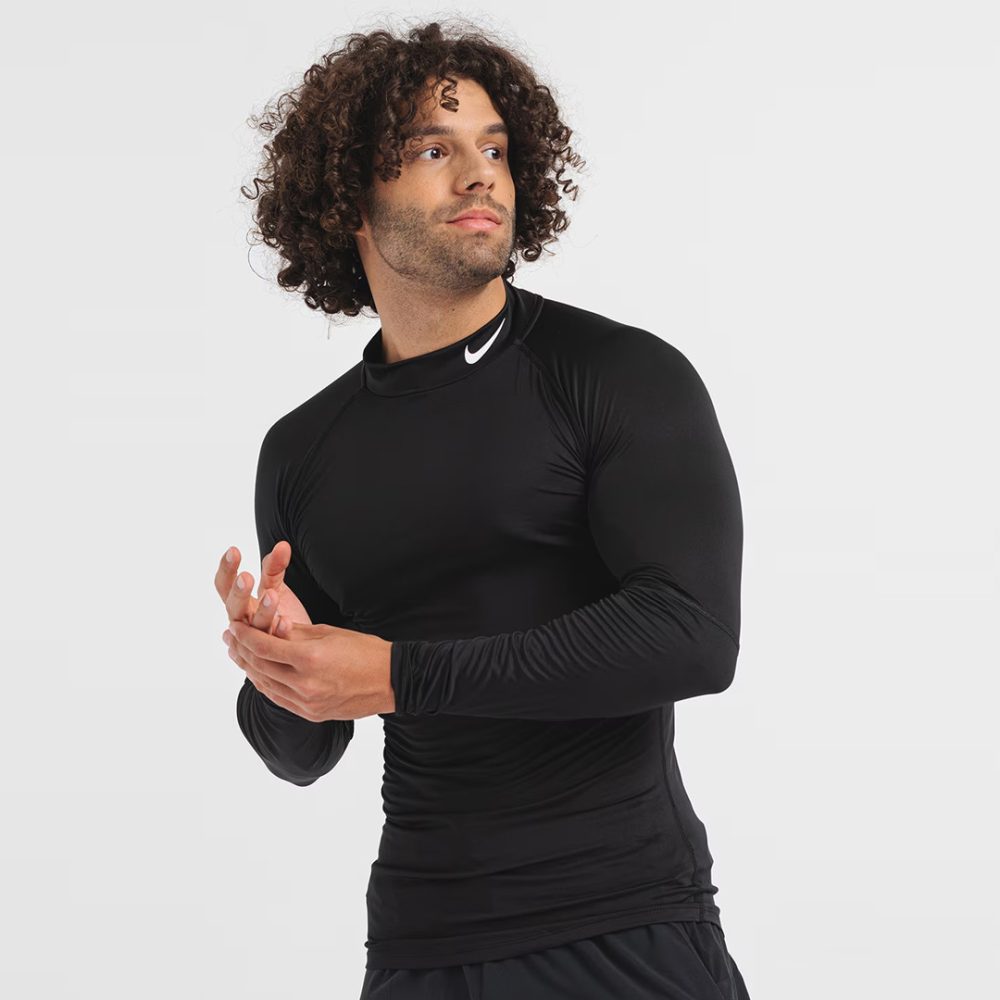Nike Dri-FIT Fitness Mock-Neck Long-Sleeve