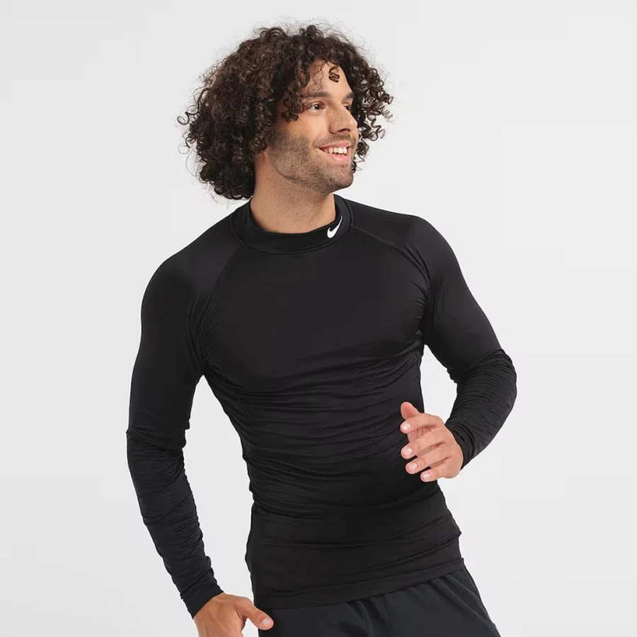 Nike Dri-FIT Fitness Mock-Neck Long-Sleeve