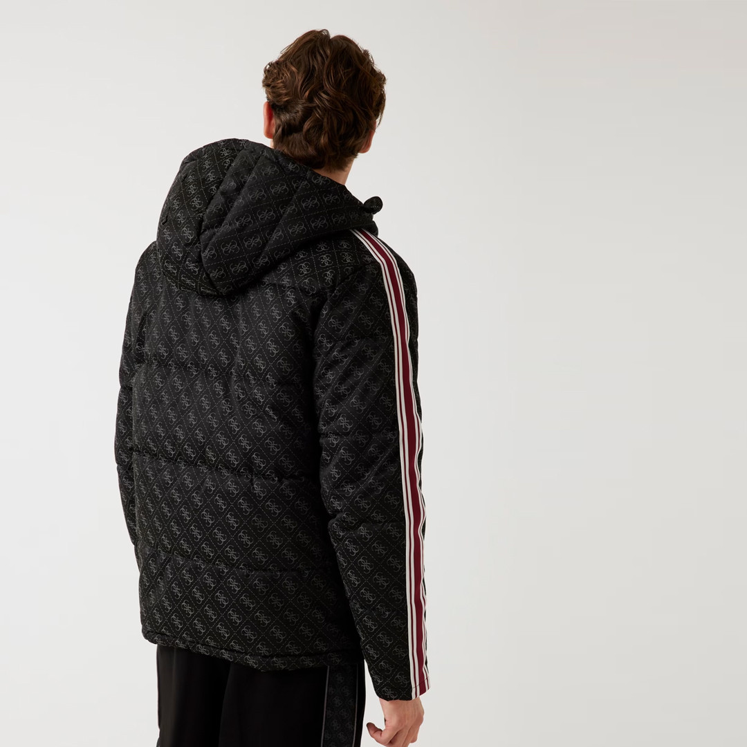 Guess 4G hooded puffer jacket