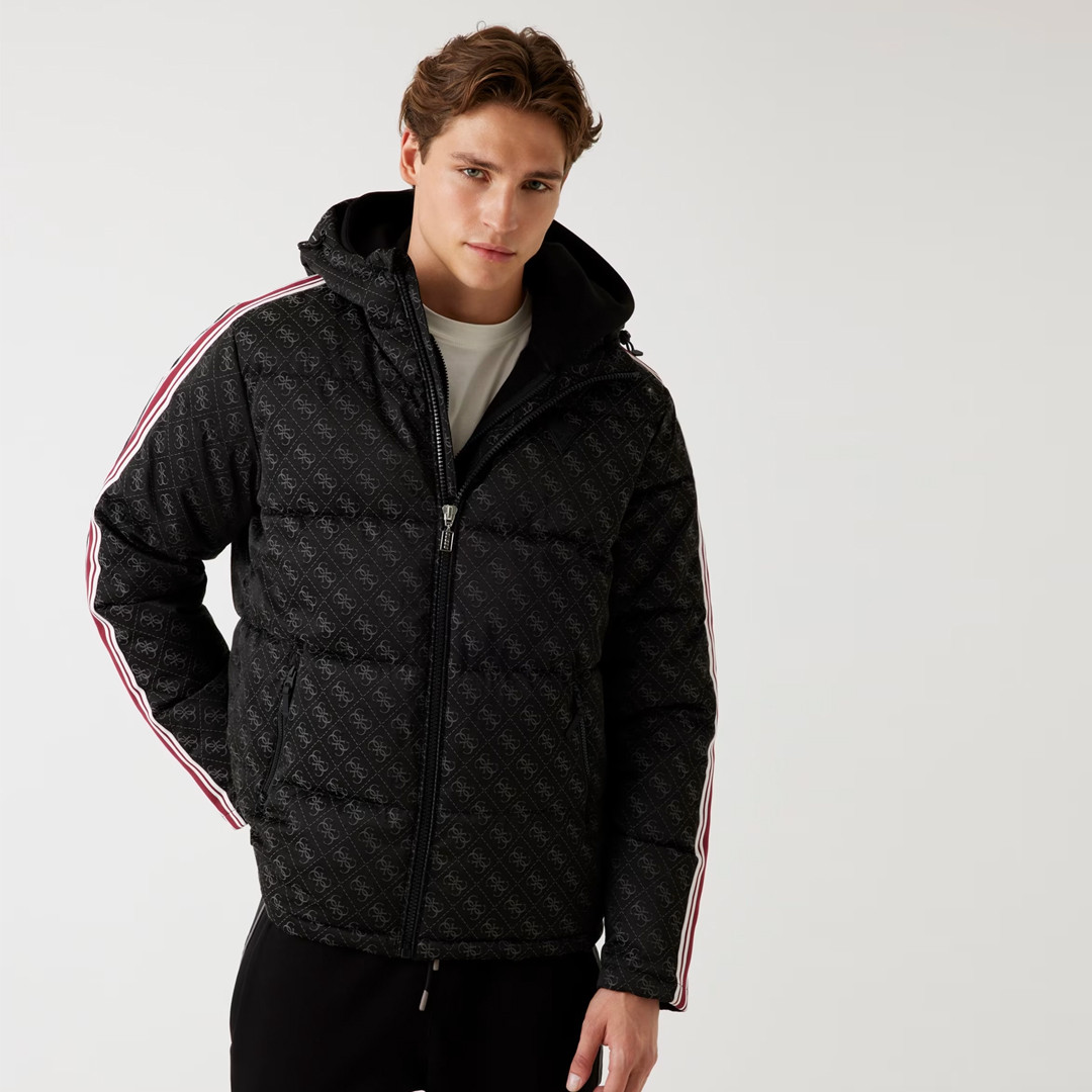 Guess 4G hooded puffer jacket