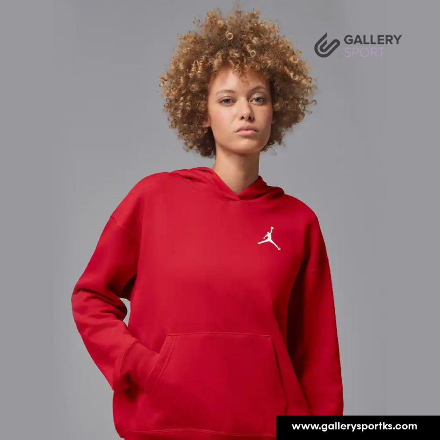 Jordan Red Fleece Pullover Hoodie