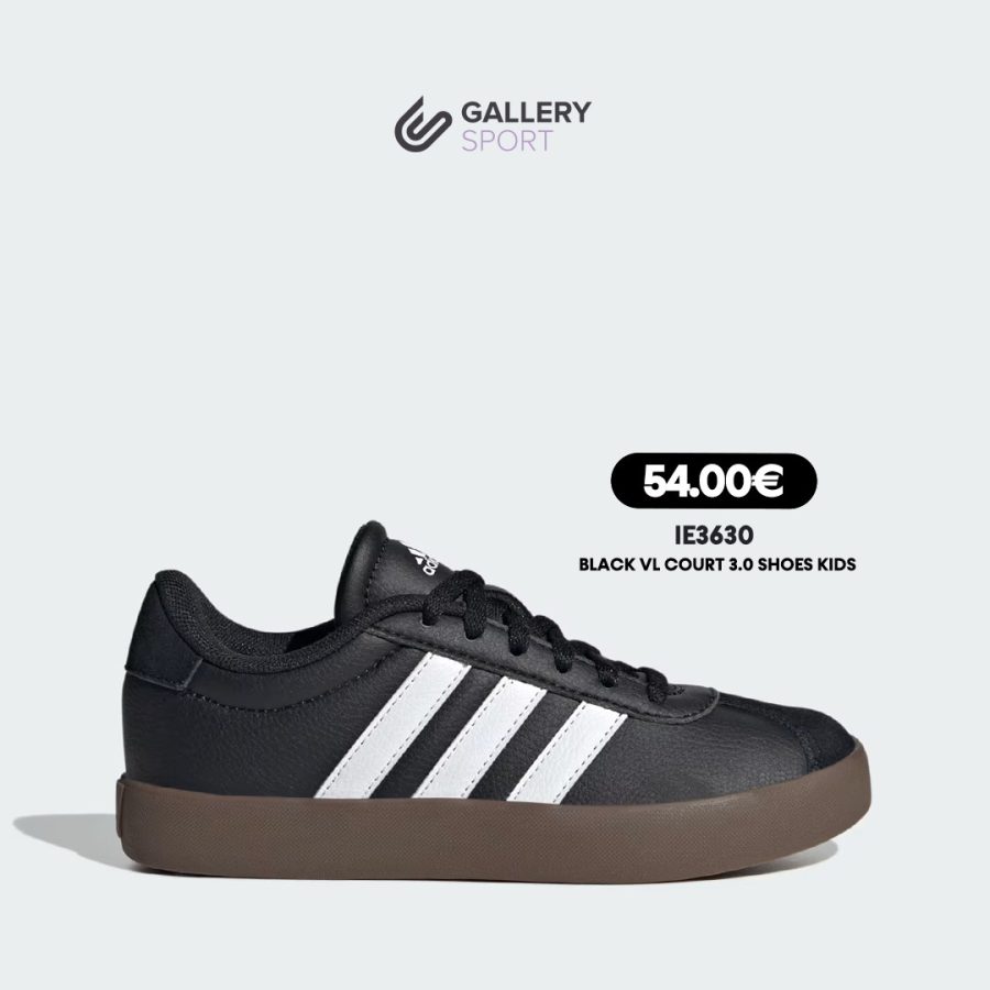 BLACK VL COURT 3.0 SHOES KIDS