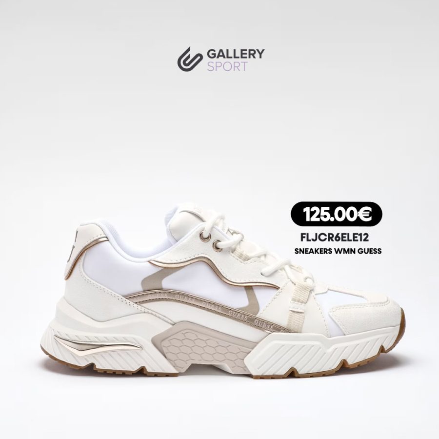 SNEAKERS WMN GUESS White & Gold