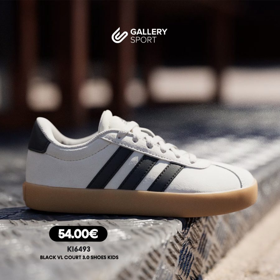 BLACK VL COURT 3.0 SHOES KIDS