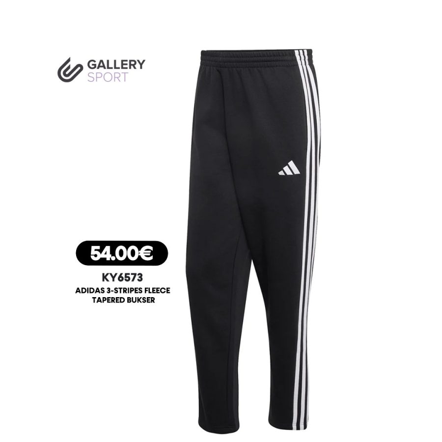 ADIDAS 3-STRIPES FLEECE TAPERED BUKSER